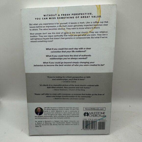 It's Worth It (Paperback) Jeff Little Book - Picture 2 of 5